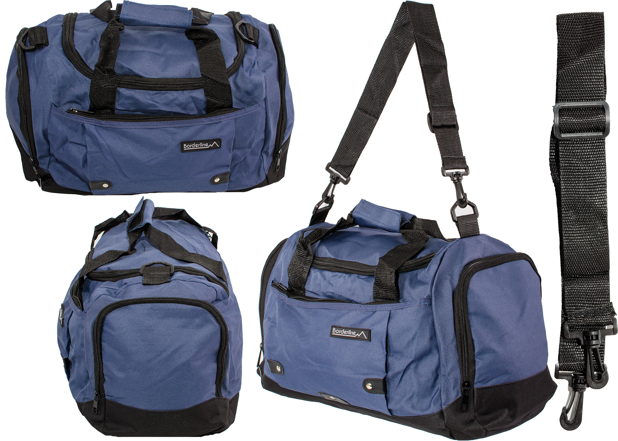 (image for) JBSB61 NAVY/BLK BORDERLINE TRAVEL HOLDALL 43CM